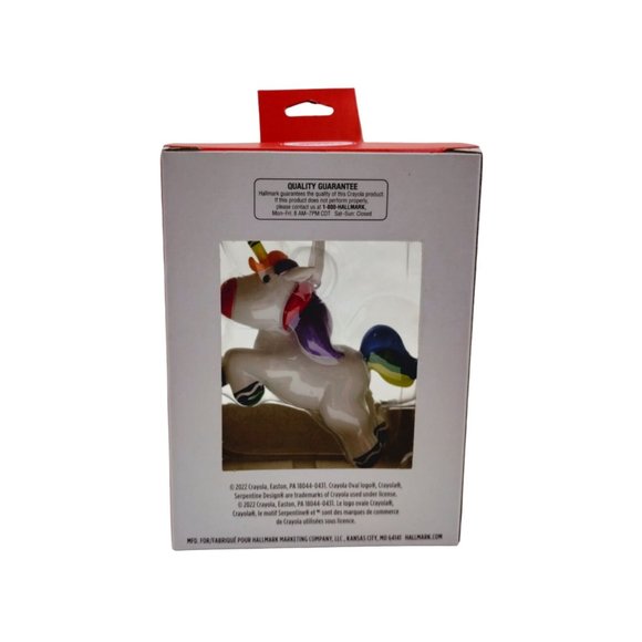 Hallmark Crayola Unicorn Holiday Christmas Tree Ornament New - Picture 4 of 9